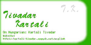 tivadar kartali business card